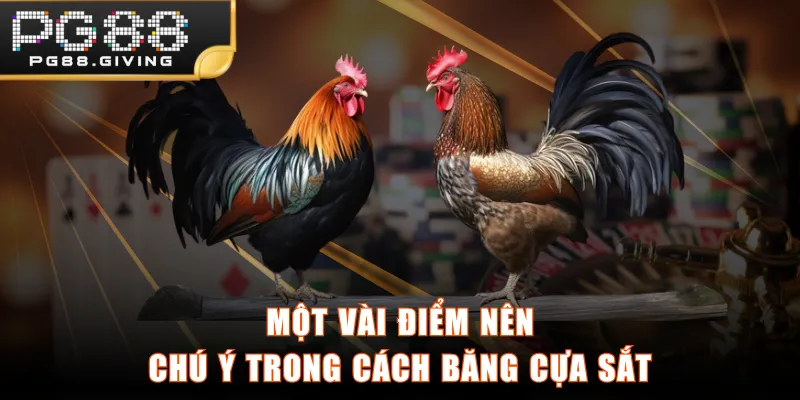 Một vài điểm nên chú ý trong cách băng cựa sắt